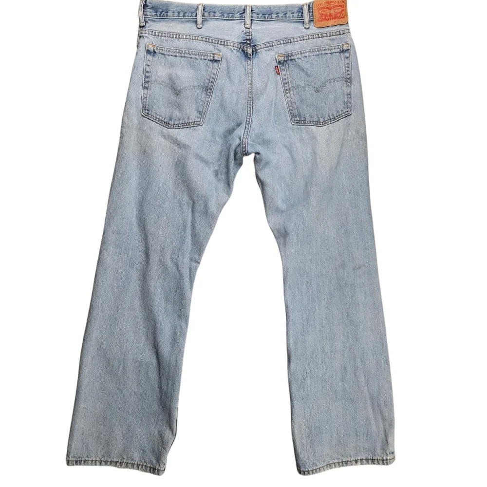 Levi's 517 100% Cotton Stonewash Distressed Boot Cut Jeans SZ 38x32